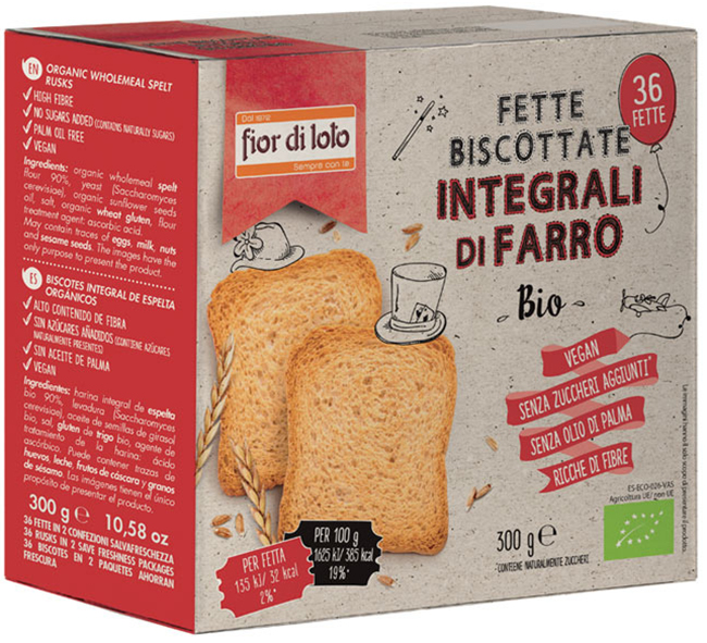 FETTE BISCOTTATE FARRO INTEGRALI - Farmaunclick.it