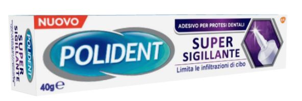 POLIDENT SUPER TENUTA+SIGILLANTE ADESIVO PROTESI DENTALE 40 G - Farmaunclick.it
