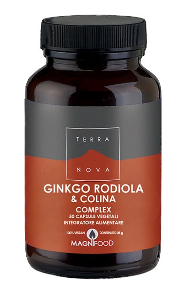 TERRANOVA GINKGO/RODIOLA/COLINA COMPLEX 50 CAPSULE - Farmaunclick.it