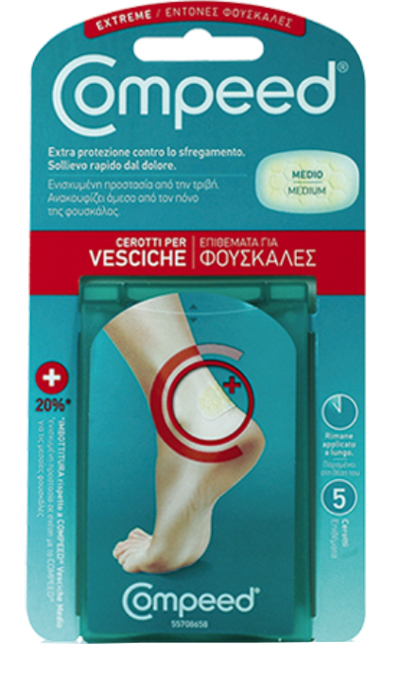 COMPEED CEROTTO PER VESCICHE TALLONE SPORT 5 PEZZI - Farmaunclick.it