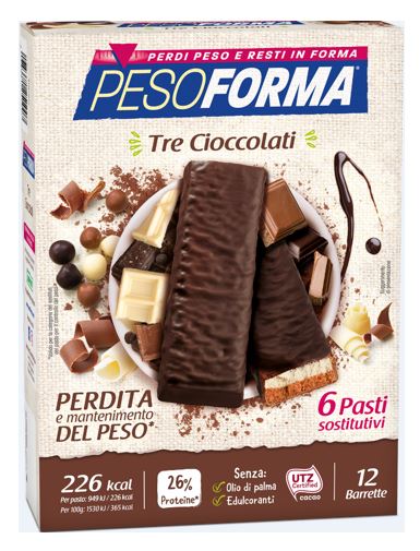 PESOFORMA BARR 3 CIOCCOLATI 372 G - Farmaunclick.it
