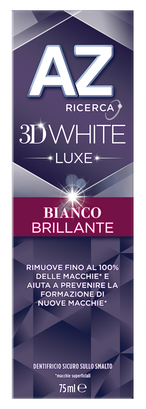 AZ DENT 3D WHITE LUXE BIANCO BRILLANTE 75 ML - Farmaunclick.it