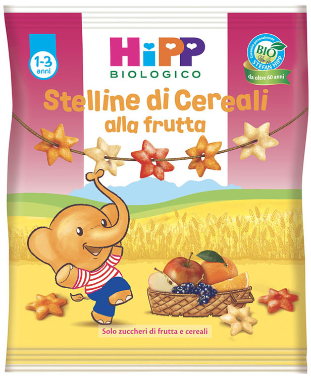 HIPP BIO STELLINE DI CEREALI ALLA FRUTTA 30 G - Farmaunclick.it