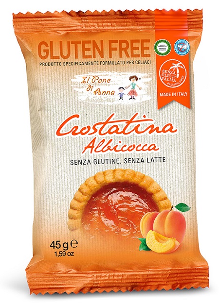 IL PANE DI ANNA CROSTATINA ALL'ALBICOCCA SENZA LATTE 45 G - Farmaunclick.it