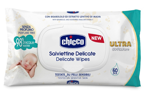 CHICCO COSMETICO SALVIETTE 60 PEZZI NO PROFUNO - Farmaunclick.it