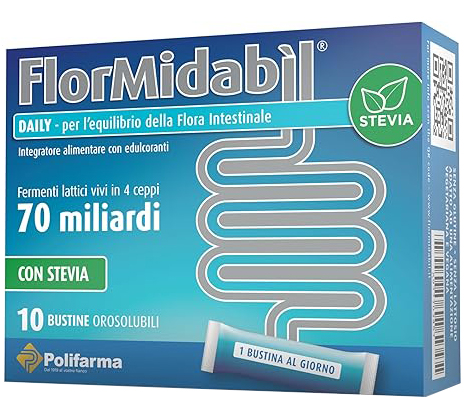FLORMIDABIL DAILY 10 BUSTINE CON STEVIA - Farmaunclick.it