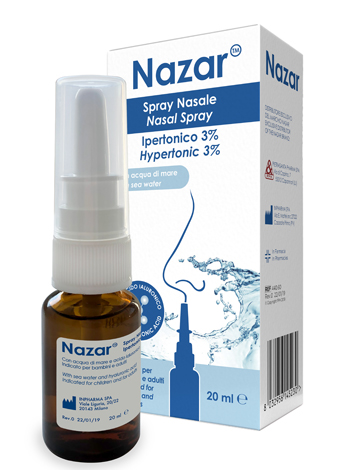 NAZAR SPRAY NASALE IPERTONICO 3% 20 ML - Farmaunclick.it