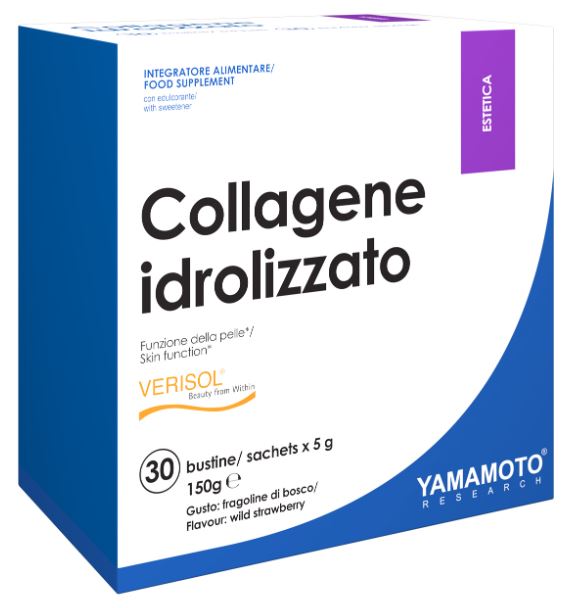 YAMAMOTO RESEARCH COLLAGENE IDROLIZZATO 30 BUSTINE FRAGOLINE DI BOSCO - Farmaunclick.it