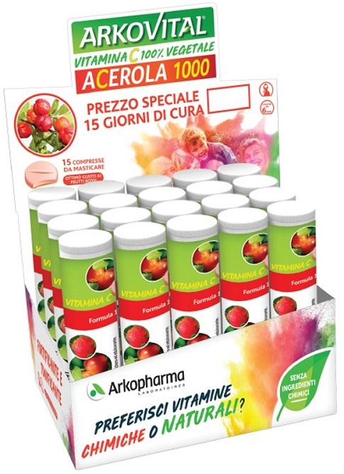 ARKOVITAL ACEROLA 1000 15 COMPRESSE - Farmaunclick.it