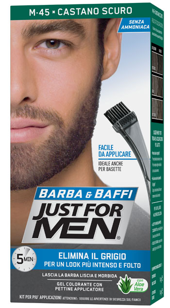 JUST FOR MEN BARBA & BAFFI M45 CASTANO SCURO 51 G - Farmaunclick.it
