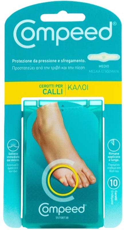 COMPEED CEROTTI PER CALLI MEDIO 10 PEZZI - Farmaunclick.it