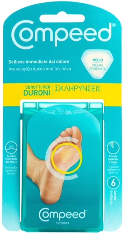 COMPEED CEROTTI PER DURONI MEDIO 6 PEZZI - Farmaunclick.it