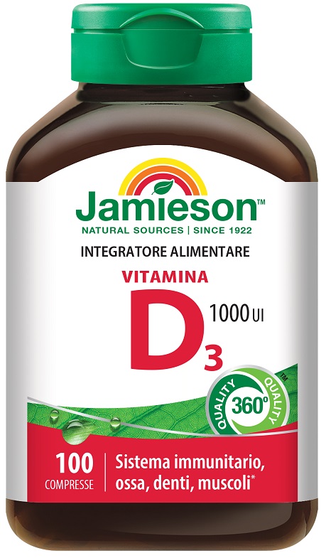 JAMIESON VITAMINA D3 1000 100 COMPRESSE - Farmaunclick.it