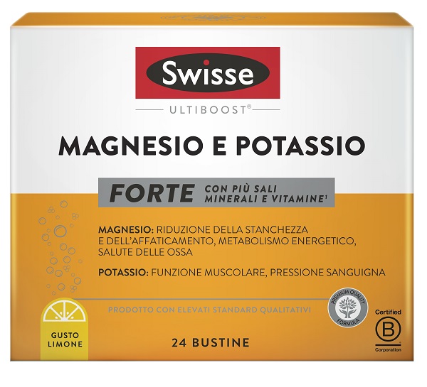 SWISSE MAGNESIO POTASSIO FORTE 24 BUSTINE-ULTIMI ARRIVI- MAX  4 confezioni   - Farmaunclick.it