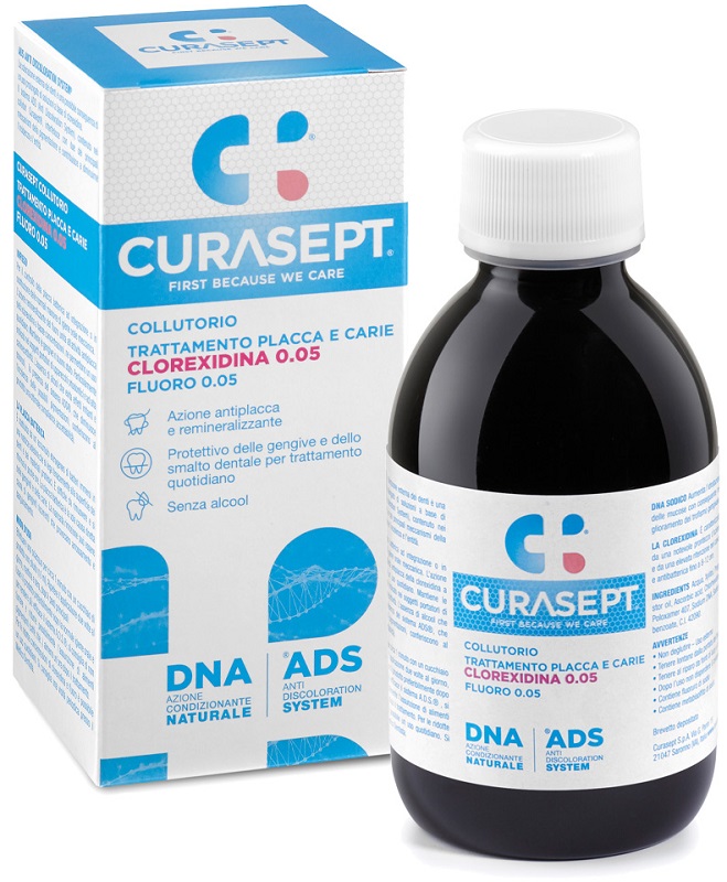 CURASEPT COLLUTORIO 0,05 ADS + DNA 200 ML - Farmaunclick.it