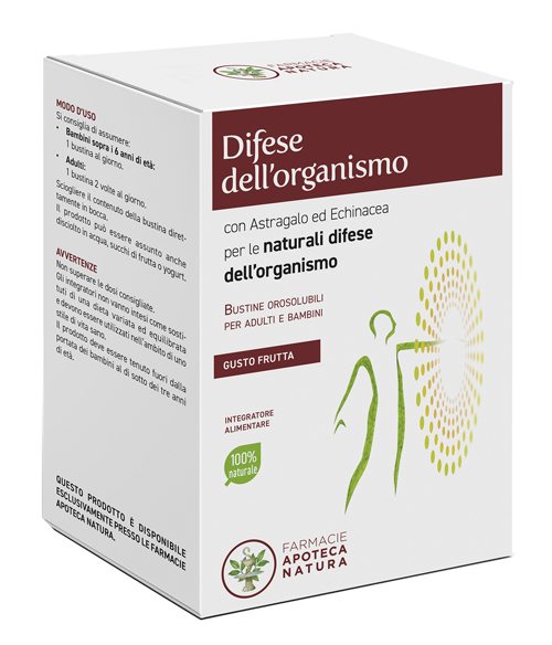 DIFESE DELL'ORGANISMO GUSTO FRUTTA 20 BUSTINE OROSOLUBILI X 2,5 G - Farmaunclick.it