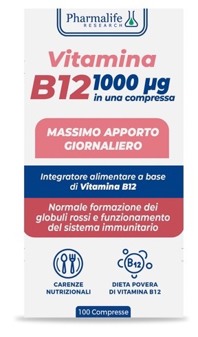 VITAMINA B12 100 COMPRESSE VITACURVEG - Farmaunclick.it