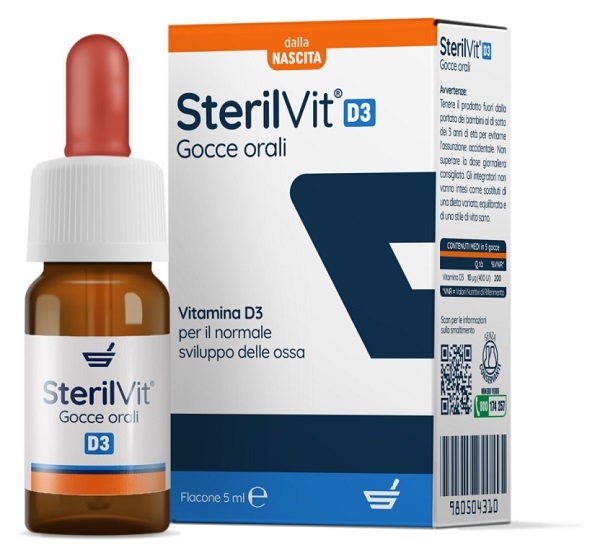 STERILVIT D3 GOCCE 5 ML - Farmaunclick.it