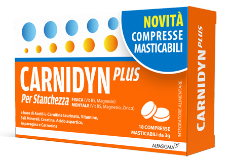 CARNIDYN PLUS 18 COMPRESSE MASTICABILI - Farmaunclick.it