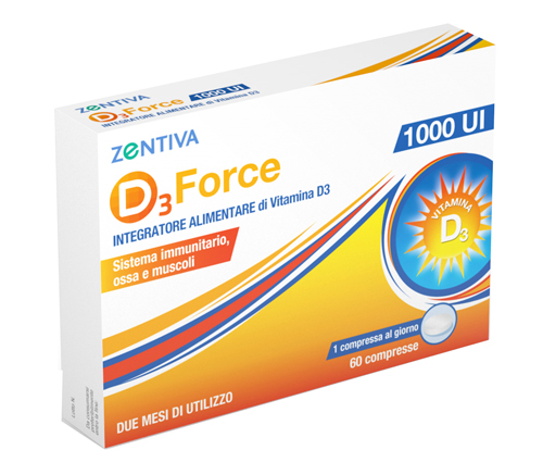 D3 FORCE ZENTIVA 1000UI 60 COMPRESSE - Farmaunclick.it