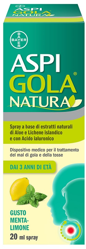 ASPI GOLA NATURA SPRAY MENTA LIMONE 20 ML - Farmaunclick.it