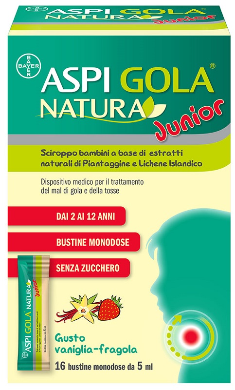 ASPI GOLA NATURA JUNIOR 16 BUSTINE MONODOSE DA 5 ML - Farmaunclick.it