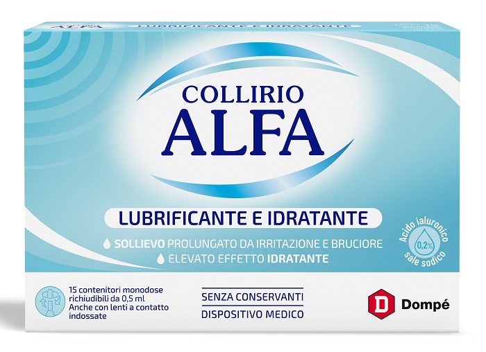 COLLIRIO ALFA LUBRIFICANTE/IDRATANTE 15 FIALE MONODOSE - Farmaunclick.it