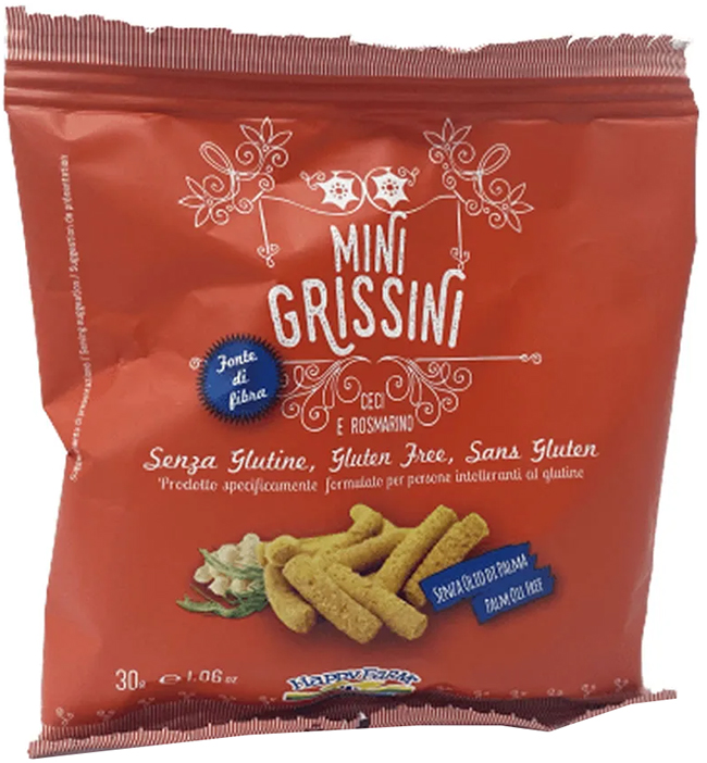 HAPPY FARM MINI GRISSINI CECI/ROSMARINO 30 G - Farmaunclick.it