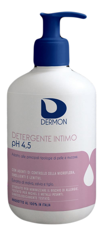 DERMON DETERGENTE INTIMO USO FREQUENTE PH 4,5 500 ML - Farmaunclick.it
