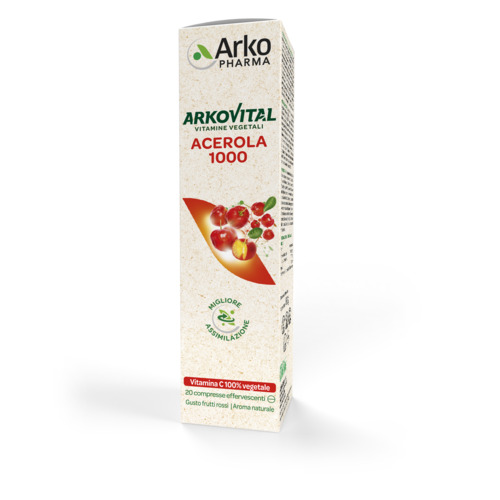 ARKOVITAL ACEROLA 1000 EFFERVESCENTE 20 COMPRESSE - Farmaunclick.it