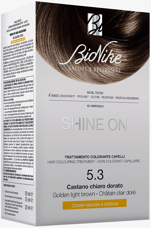 SHINE ON CASTANO CHIARO DORATO 5,3 FLACONE 75 ML + TUBO 50 ML - Farmaunclick.it