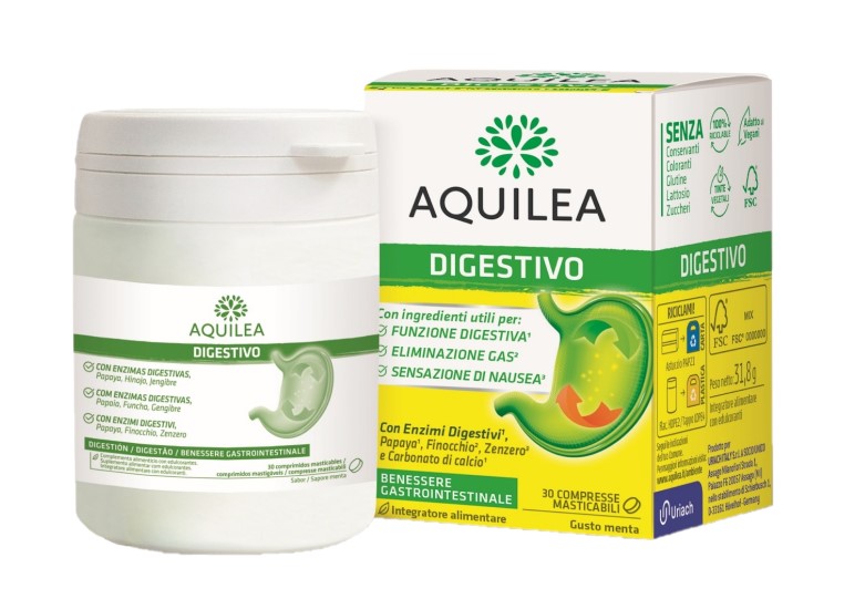 AQUILEA DIGESTIVO 30 COMPRESSE MASTICABILI - Farmaunclick.it