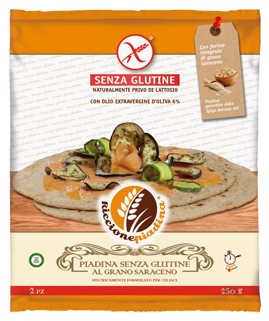 RICCIONE PIADINA SENZA GLUTINE AL GRANO SARACENO 2 X 125 G FUORI FRIGO - Farmaunclick.it
