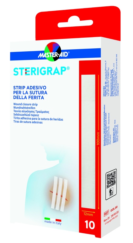 MASTER-AID STERIGRAP STRIP ADESIVO SUTURA FERITE 100X12 MM 6 PEZZI - Farmaunclick.it