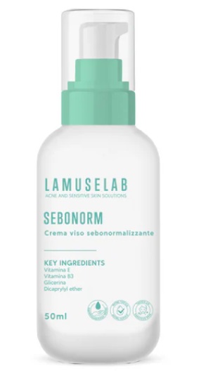 LAMUSELAB SEBONORM CREMA VISO SEBONORMALIZZANTE 50 ML - Farmaunclick.it
