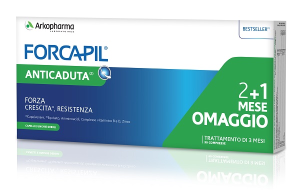 FORCAPIL PACK ANTICADUTA 3 PEZZI DA 30 COMPRESSE - Farmaunclick.it