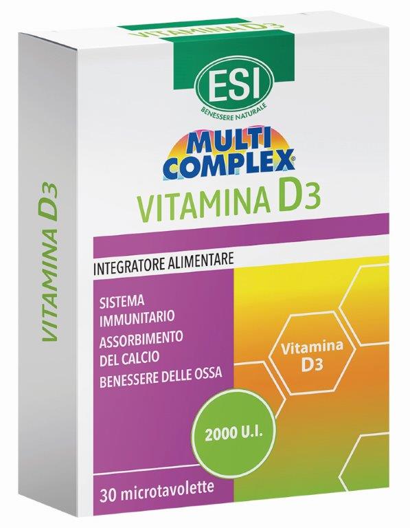 ESI MULTICOMPLEX VITAMINA D3 30 TAVOLETTE - Farmaunclick.it