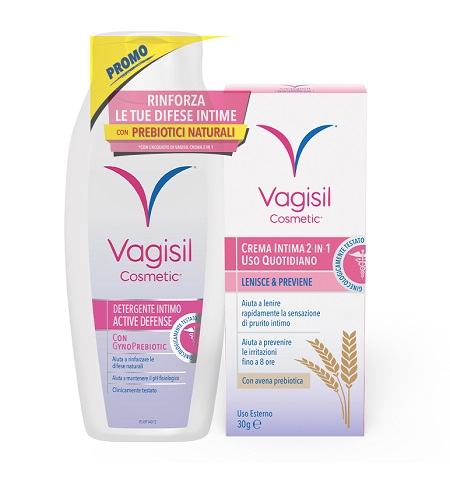 VAGISIL DUO DEFENSE CREMA INTIMA 2 IN 1 30 G + DETERGENTE INTIMO 250 ML OMAGGIO - Farmaunclick.it