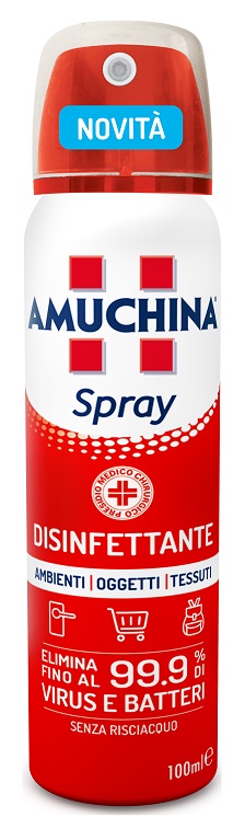 AMUCHINA SPRAY AMBIENTI OGGETTI TESSUTI 100 ML - Farmaunclick.it
