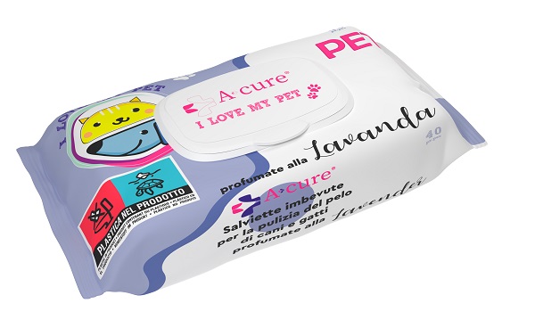 A+CURE I LOVE MY PET SALVIETTE POP-UP LAVANDA 40 PEZZI RICARICA - Farmaunclick.it