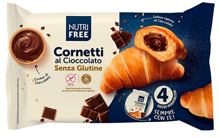 NUTRIFREE CORNETTI CIOCCOLATO 4X60 G - Farmaunclick.it