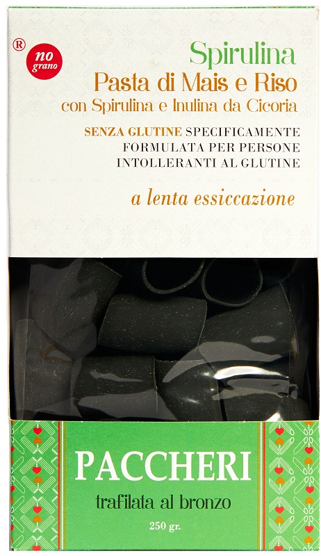 NUTRI TE' PACCHERI CON SPIRULINA MAIS E RISO 250 G - Farmaunclick.it