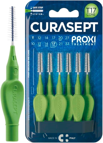 CURASEPT PROXI T17 CONE VERDE/GREEN 6 PEZZI - Farmaunclick.it