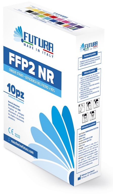 FUTURA FFP2 NR SEMIMASCHERINA SMALL BIANCO 10 PEZZI - Farmaunclick.it