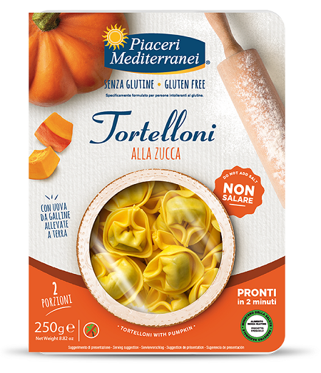 PIACERI MEDITERRANEI TORTELLONI ZUCCA 250 G - Farmaunclick.it