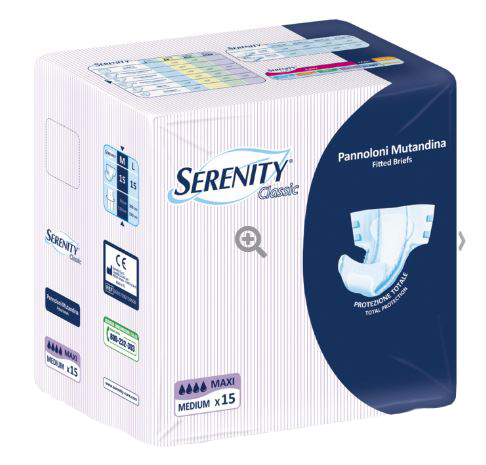 PANNOLONE MUTANDINA SERENITY CLASSIC MAXI TAGLIA EXTRALARGE 15 PEZZI - Farmaunclick.it