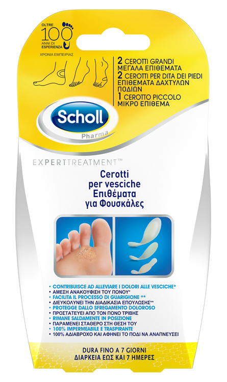 CEROTTO SCHOLL VESCICHE MISURE MISTE 2 GRANDI + 2 DITA PIEDI + 2 PICCOLO 6 PEZZI - Farmaunclick.it