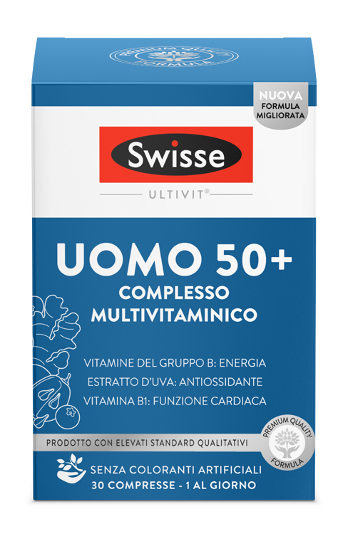 SWISSE MULTIVITAMINICO UOMO 50+ 30 COMPRESSE - Farmaunclick.it