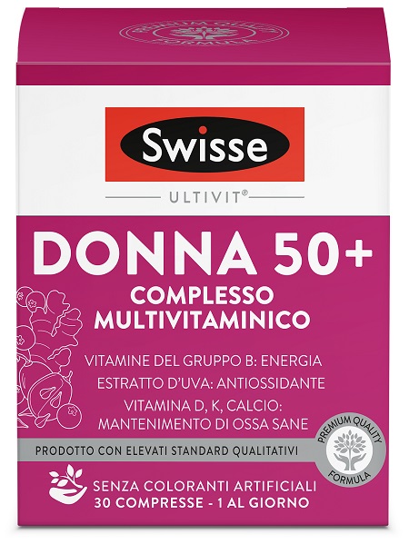 SWISSE MULTIVITAMINICO DONNA 50+ 30 COMPRESSE - Farmaunclick.it