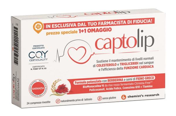 CAPTOLIP NEW FORMULA 24 COMPRESSE RIVESTITE - Farmaunclick.it